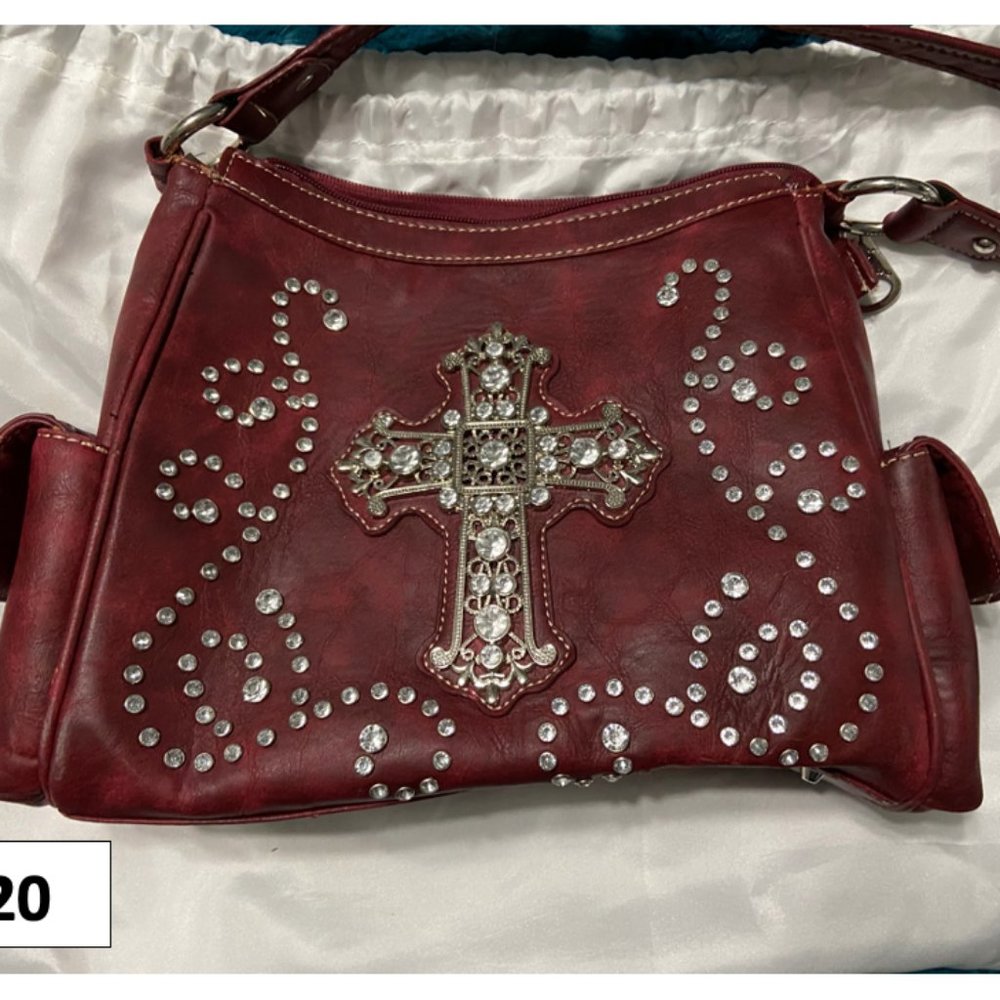 Red Bling Cross Purse